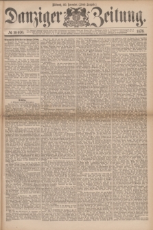 Danziger Zeitung. 1876, № 10070 (29 November) - (Abend=Ausgabe.) + dod.