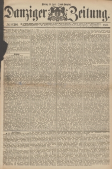 Danziger Zeitung. 1877, № 10296 (16 April) - (Abend=Ausgabe.) + dod.