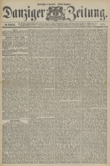 Danziger Zeitung. 1877, № 10644 (8 November) - (Abend=Ausgabe.) + dod.