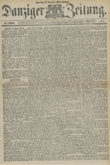 Danziger Zeitung. 1877, № 10668 (22 November) - (Abend=Ausgabe.) + dod.
