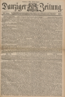 Danziger Zeitung. 1878, № 10834 (2 März) - (Abend=Ausgabe.) + dod.