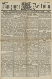 Danziger Zeitung. Jg.28, № 15981 (5 August 1886) - Abend=Ausgabe. + dod.