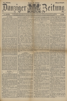 Danziger Zeitung. Jg.29, № 16198 (10 Dezember 1886) - Morgen=Ausgabe.