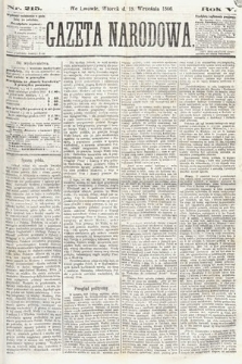 Gazeta Narodowa. 1866, nr 215