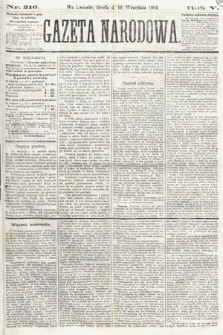 Gazeta Narodowa. 1866, nr 216