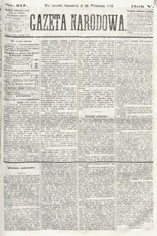 Gazeta Narodowa. 1866, nr 217