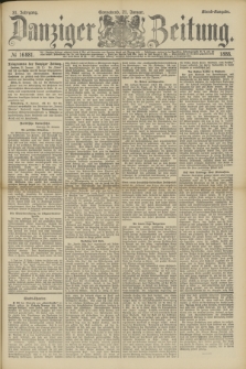 Danziger Zeitung. Jg.31, № 16881 (21 Januar 1888) - Abend-Ausgabe. + dod.