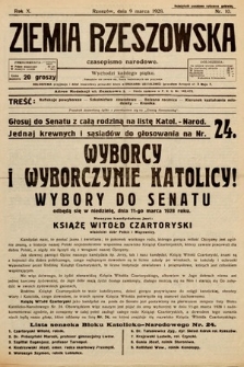 Ziemia Rzeszowska : czasopismo narodowe. 1928, nr 10