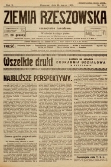 Ziemia Rzeszowska : czasopismo narodowe. 1928, nr 11