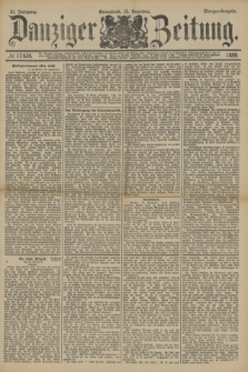 Danziger Zeitung. Jg.31, № 17434 (15 Dezember 1888) - Morgen-Ausgabe