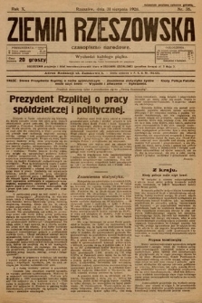 Ziemia Rzeszowska : czasopismo narodowe. 1928, nr 35