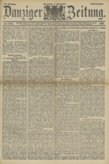 Danziger Zeitung. Jg.32, № 17871 (5 September 1889) - Abend-Ausgabe.