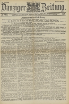 Danziger Zeitung. Jg.32, № 17904 (25 September 1889) - Morgen-Ausgabe.