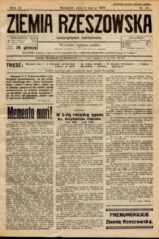 Ziemia Rzeszowska : czasopismo narodowe. 1929, nr 10