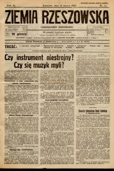 Ziemia Rzeszowska : czasopismo narodowe. 1929, nr 11