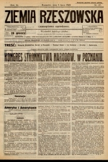 Ziemia Rzeszowska : czasopismo narodowe. 1929, nr 27