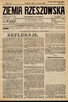 Ziemia Rzeszowska : czasopismo narodowe. 1929, nr 31