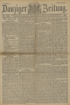 Danziger Zeitung. Jg.33, Nr. 18360 (27 Juni 1890) - Morgen-Ausgabe.