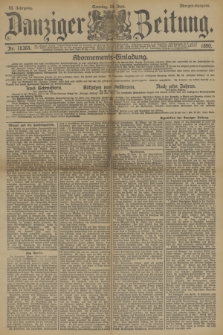 Danziger Zeitung. Jg.33, Nr. 18364 (29 Juni 1890) - Morgen-Ausgabe. + dod.