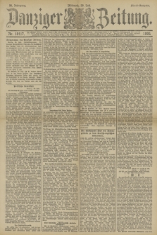 Danziger Zeitung. Jg.33, Nr. 18417 (30 Juli 1890) - Abend-Ausgabe.