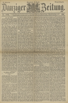 Danziger Zeitung. Jg.33, Nr. 18446 (16 August 1890) - Morgen-Ausgabe.