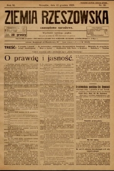 Ziemia Rzeszowska : czasopismo narodowe. 1929, nr 50