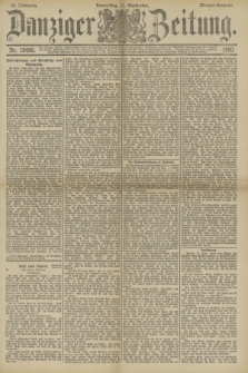 Danziger Zeitung. Jg.33, Nr. 18490 (11 September 1890) - Morgen-Ausgabe.