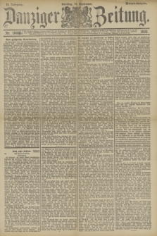 Danziger Zeitung. Jg.33, Nr. 18496 (14 September 1890) - Morgen-Ausgabe. + dod.