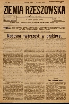 Ziemia Rzeszowska : czasopismo narodowe. 1930, nr 3