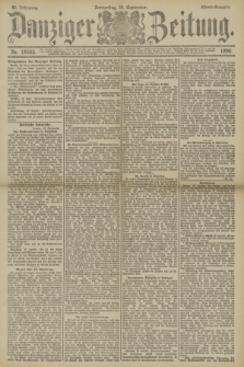 Danziger Zeitung. Jg.33, Nr. 18503 (18 September 1890) - Abend-Ausgabe.