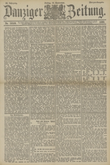 Danziger Zeitung. Jg.33, Nr. 18504 (19 September 1890) - Morgen-Ausgabe.