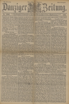 Danziger Zeitung. Jg.33, Nr. 18647 (11 Dezember 1890) - Abend-Ausgabe. + dod.