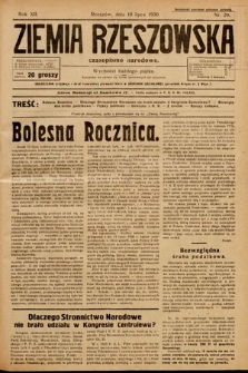 Ziemia Rzeszowska : czasopismo narodowe. 1930, nr 29