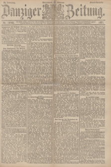 Danziger Zeitung. Jg.34, Nr. 18765 (21 Februar 1891) - Abend-Ausgabe. + dod.