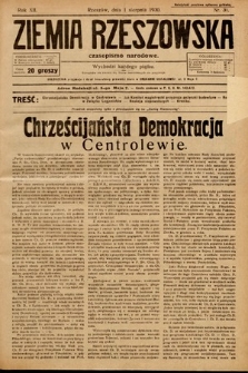 Ziemia Rzeszowska : czasopismo narodowe. 1930, nr 31