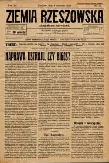 Ziemia Rzeszowska : czasopismo narodowe. 1930, nr 36