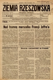 Ziemia Rzeszowska : czasopismo narodowe. 1931, nr 2