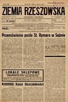 Ziemia Rzeszowska : czasopismo narodowe. 1931, nr 10