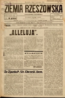 Ziemia Rzeszowska : czasopismo narodowe. 1931, nr 14