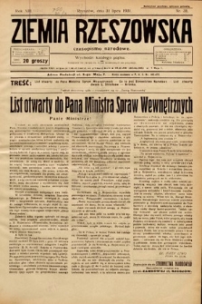 Ziemia Rzeszowska : czasopismo narodowe. 1931, nr 31
