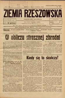 Ziemia Rzeszowska : czasopismo narodowe. 1931, nr 36