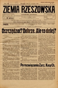 Ziemia Rzeszowska : czasopismo narodowe. 1931, nr 37