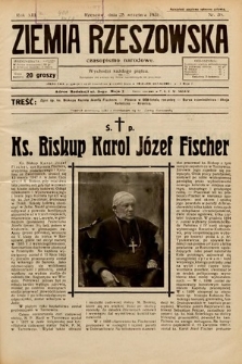 Ziemia Rzeszowska : czasopismo narodowe. 1931, nr 39