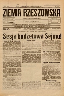 Ziemia Rzeszowska : czasopismo narodowe. 1931, nr 41