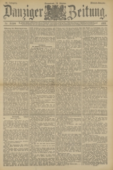 Danziger Zeitung. Jg.36, Nr. 20384 (14 Oktober 1893) - Morgen-Ausgabe.