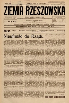 Ziemia Rzeszowska : czasopismo narodowe. 1932, nr 7
