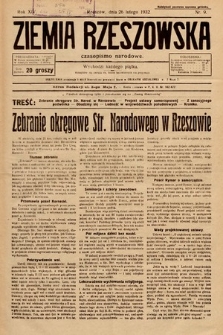 Ziemia Rzeszowska : czasopismo narodowe. 1932, nr 9