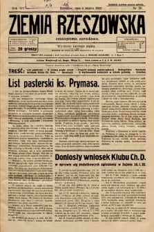 Ziemia Rzeszowska : czasopismo narodowe. 1932, nr 10