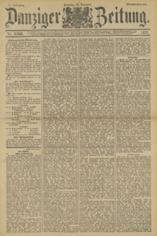 Danziger Zeitung. Jg.36, Nr. 20504 (24 Dezember 1893) - Morgen-Ausgabe. + dod.