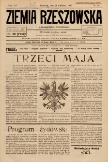 Ziemia Rzeszowska : czasopismo narodowe. 1932, nr 19